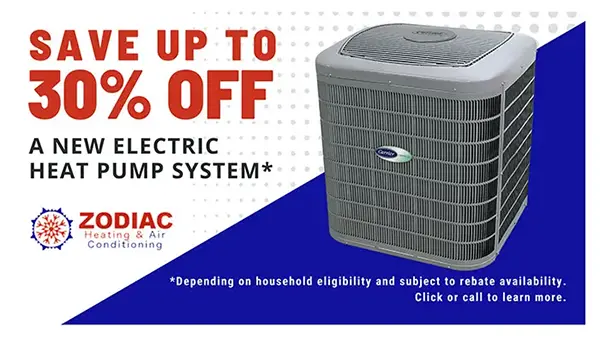 Save Up To 30 OFF on New Electric Heat Pump System