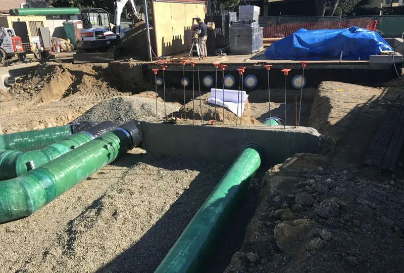 Zodiac Heating & Air Conditioning specializes in designing and installing custom ductwork solutions to best support the needs of our clients and their HVAC systems. This underground ductwork was installed at a Hollywood home.
