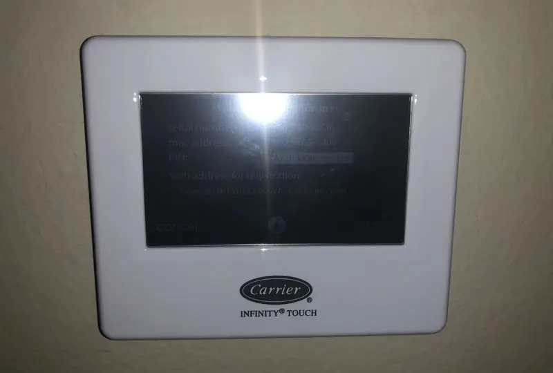 We installed a new Carrier Infinity thermostat for a residential client in Van Nuys. This thermostat can maintain air conditioning and heating in a dual zone system.