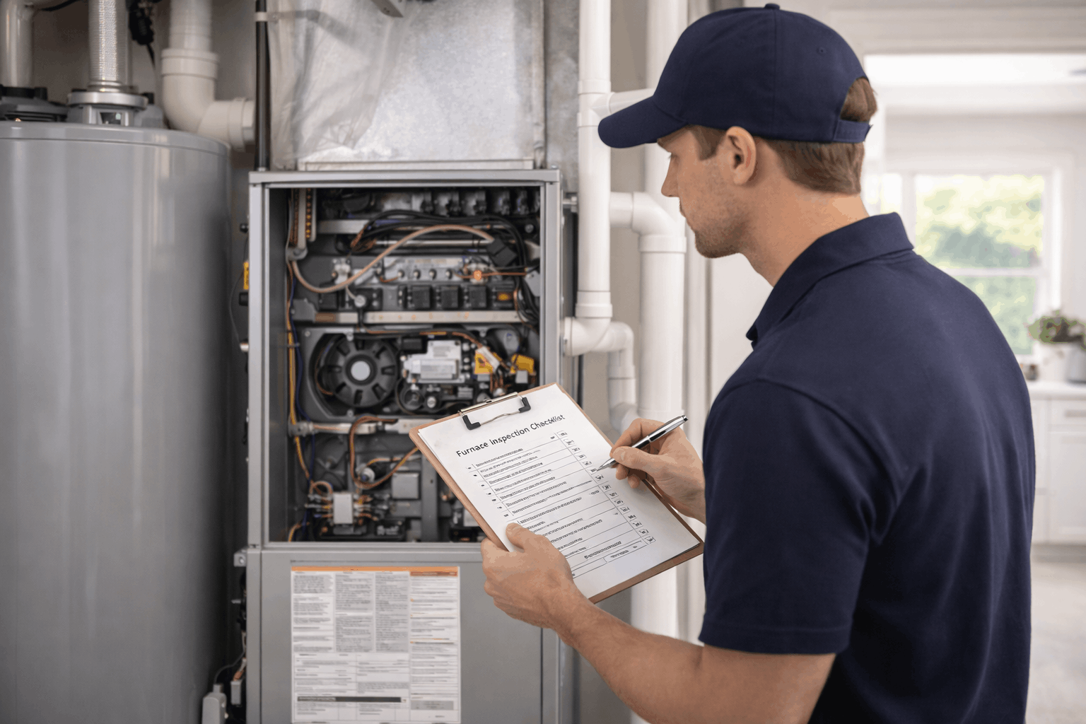 hvac inspection checklist before home sale technician review